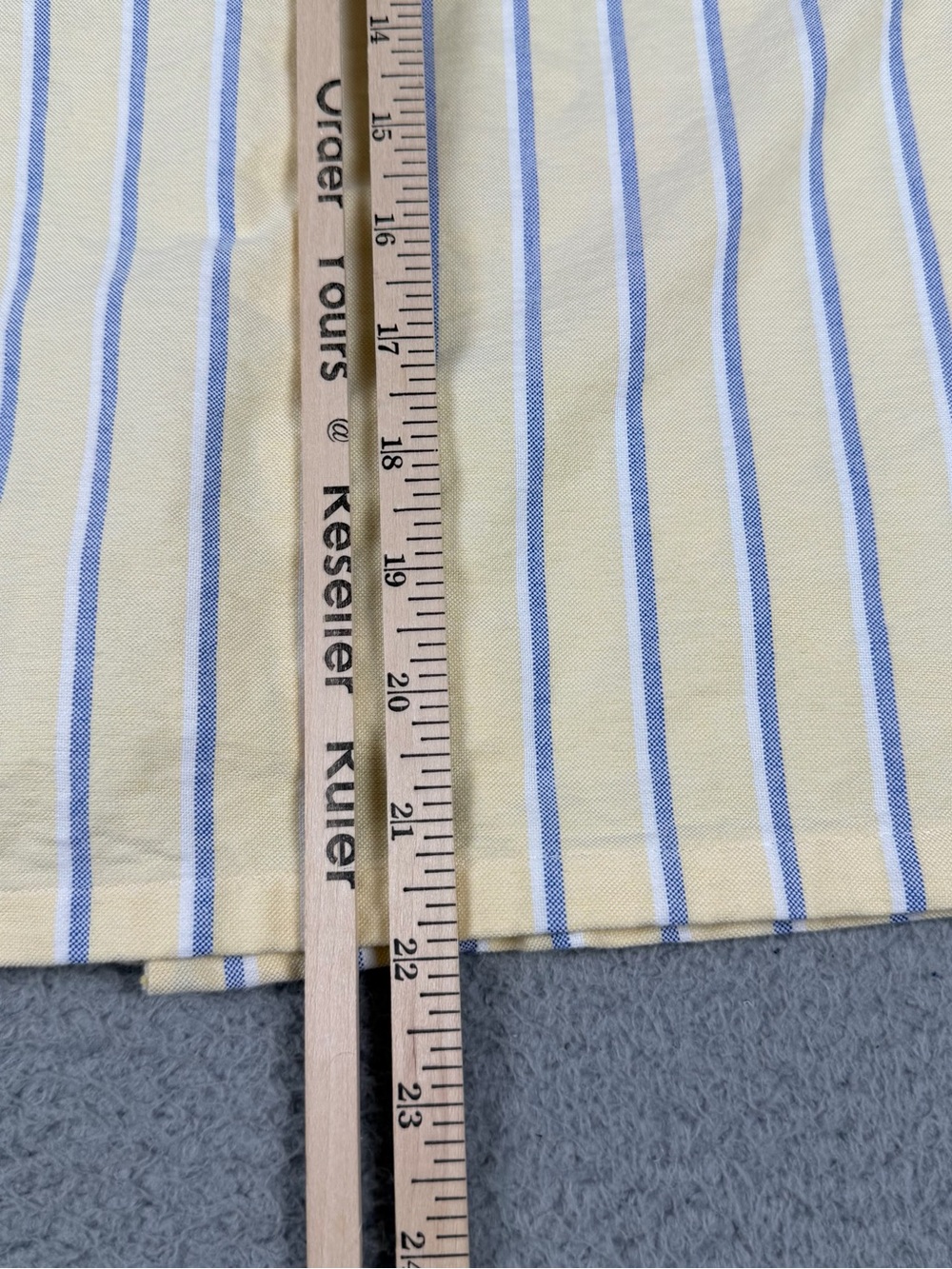 Polo Ralph Lauren Oxford Camp Shirt Boys Youth Large (14-16) Yellow Striped Pony - Picture 5 of 10
